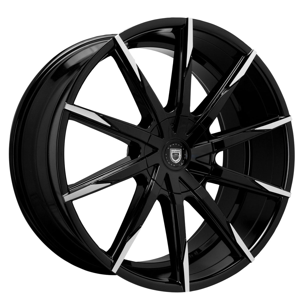 Lexani CSS-15 CVR Black/Machined wheel