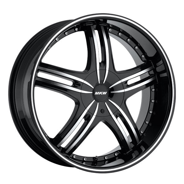 MKW M105 Black/Machined wheel