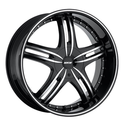MKW M105 Black/Machined wheel