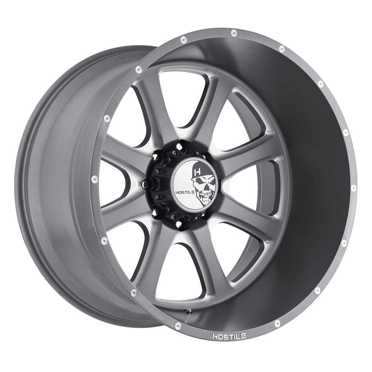 Hostile H105 EXILE-8 Graphite/Machined wheel