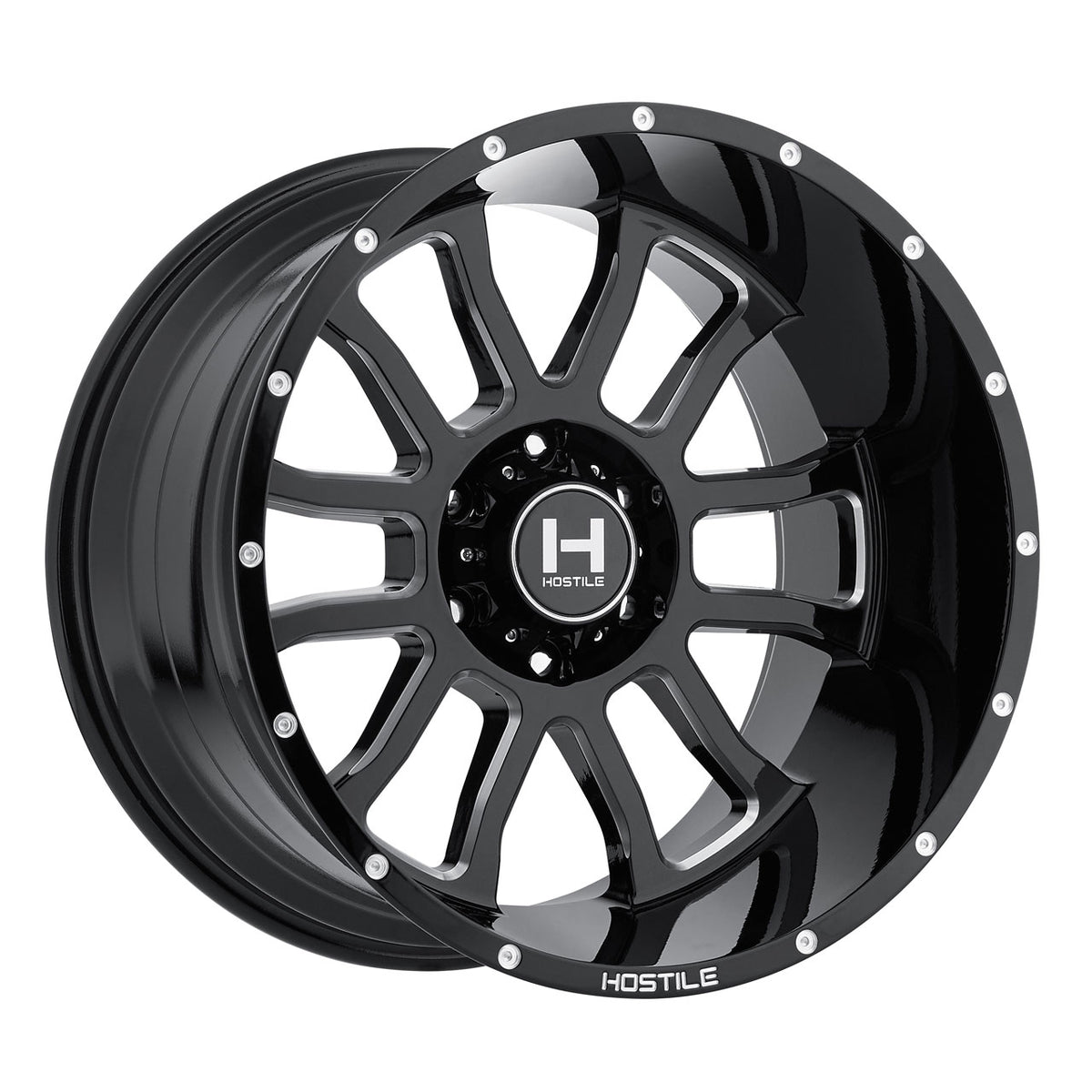 Hostile H107 GAUNTLET Black wheel
