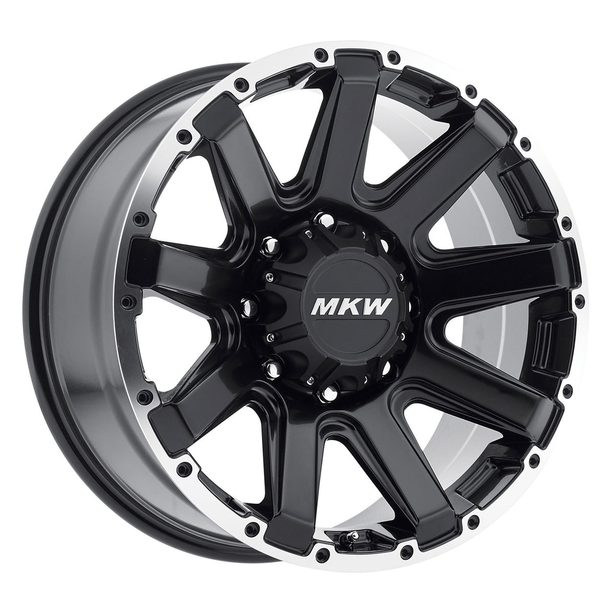 MKW M94 Black/Machined wheel