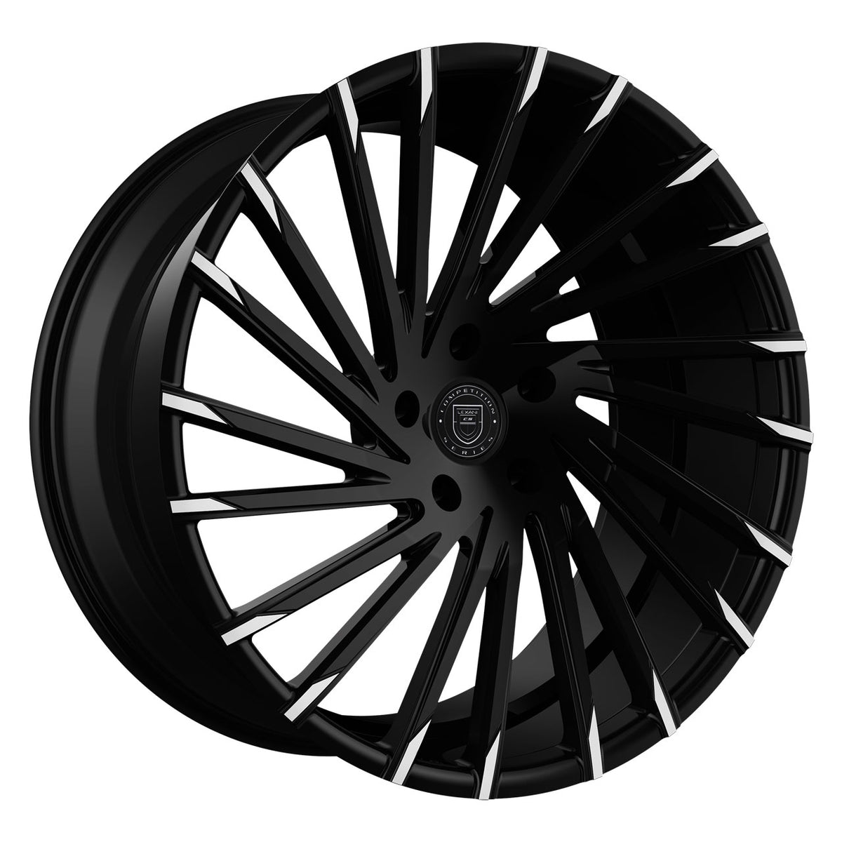 Lexani WRAITH Black/Machined wheel
