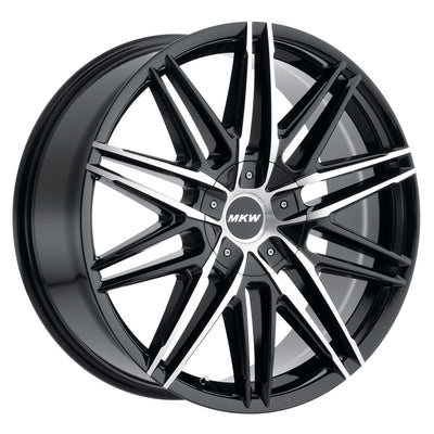 MKW M124 Black/Machined wheel