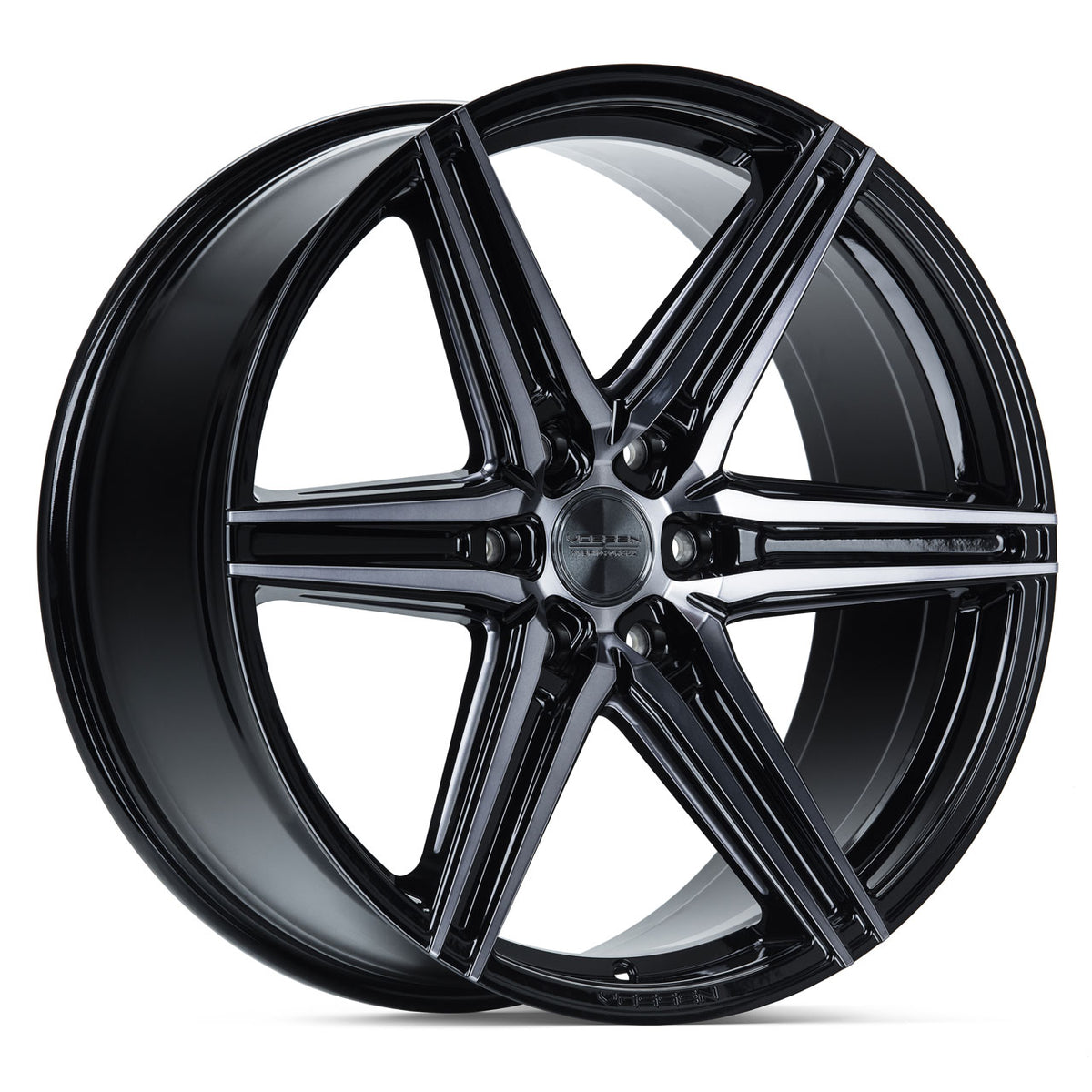 Vossen HF6-2 Black/Machined wheel