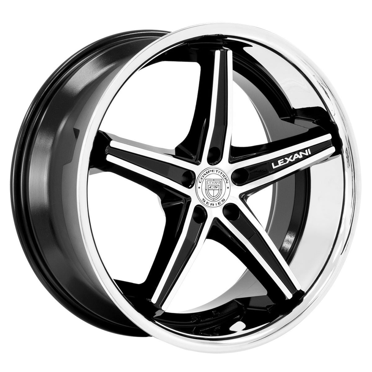 Lexani FIORANO Black/Machined/Chrome wheel