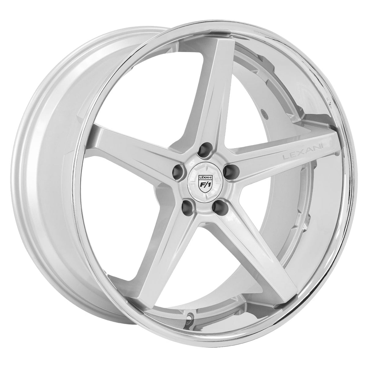 Lexani SAVAGE Silver/Chrome wheel