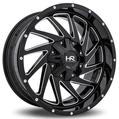 Hardrock H704 CRUSHER Black/Machined wheel