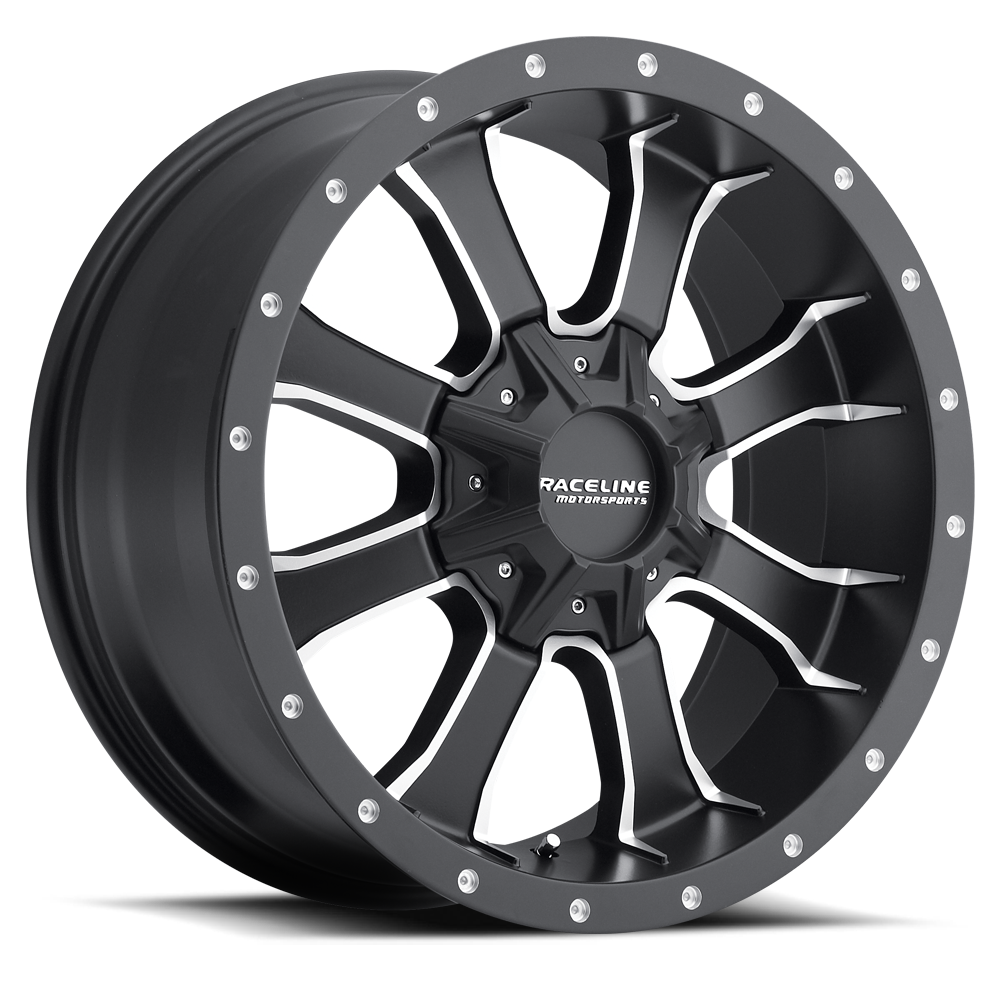 Raceline 927TM MAMBA Black Machined Face wheel