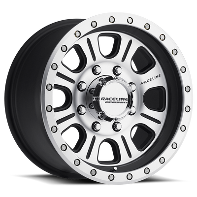 Raceline 928M MONSTER Black Machined Face wheel