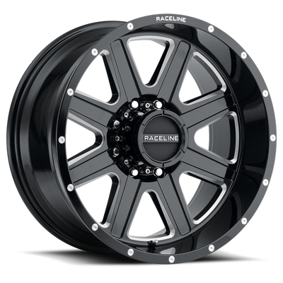 Raceline 940M HOSTAGE Gloss Black Milled wheel