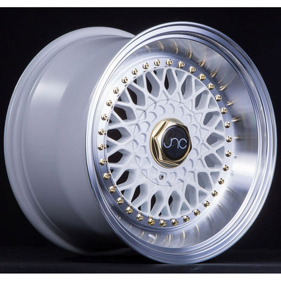 JNC JNC004S White/Machined/Gold wheel