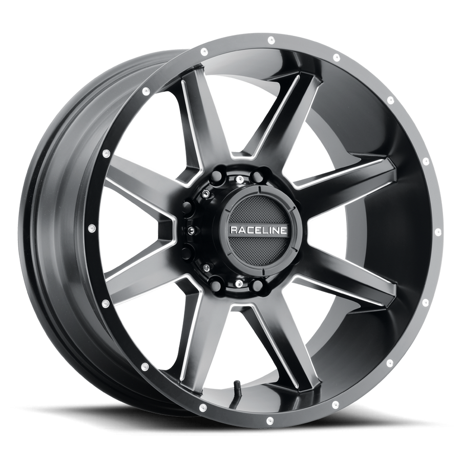 Raceline 954M STRYKER Satin Black Milled wheel