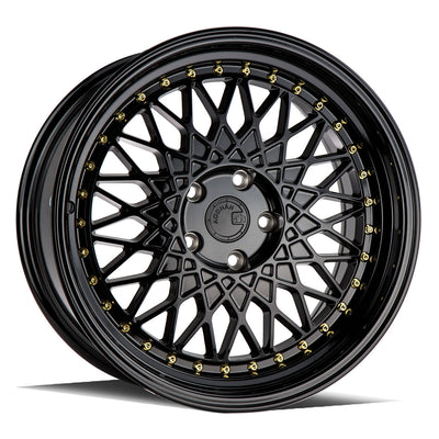 Aodhan AH05 Black/Gold wheel