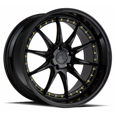 Aodhan DS07 Black/Gold wheel