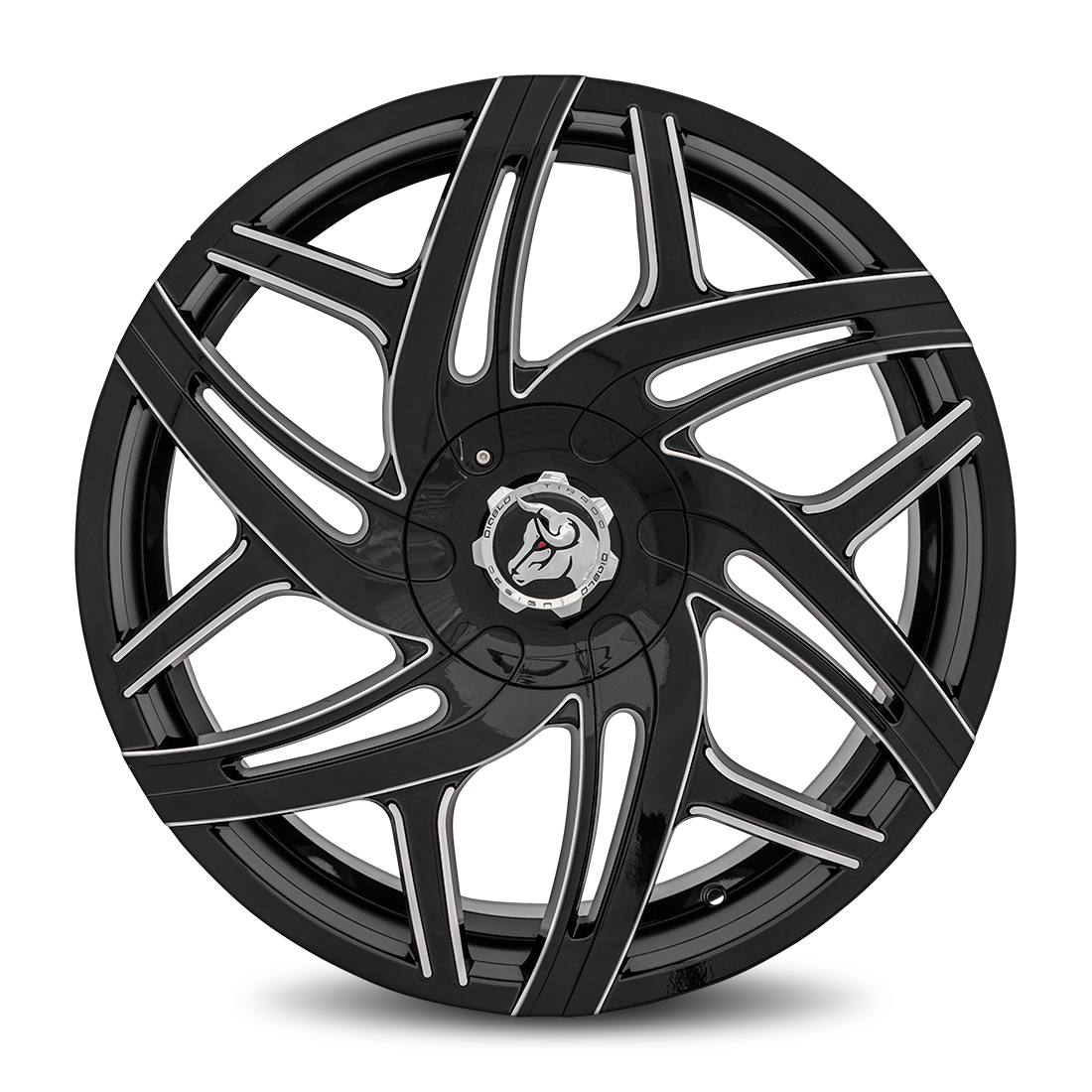 Diablo Hurricane HUR Black Machine Face wheel