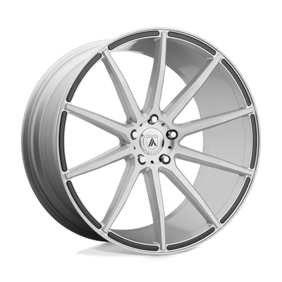 Asanti Black ABL-20 ARIES Silver wheel