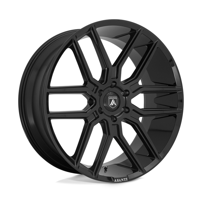 Asanti Black ABL-28 Baron 20x9 +30 Gloss Black premium truck wheel