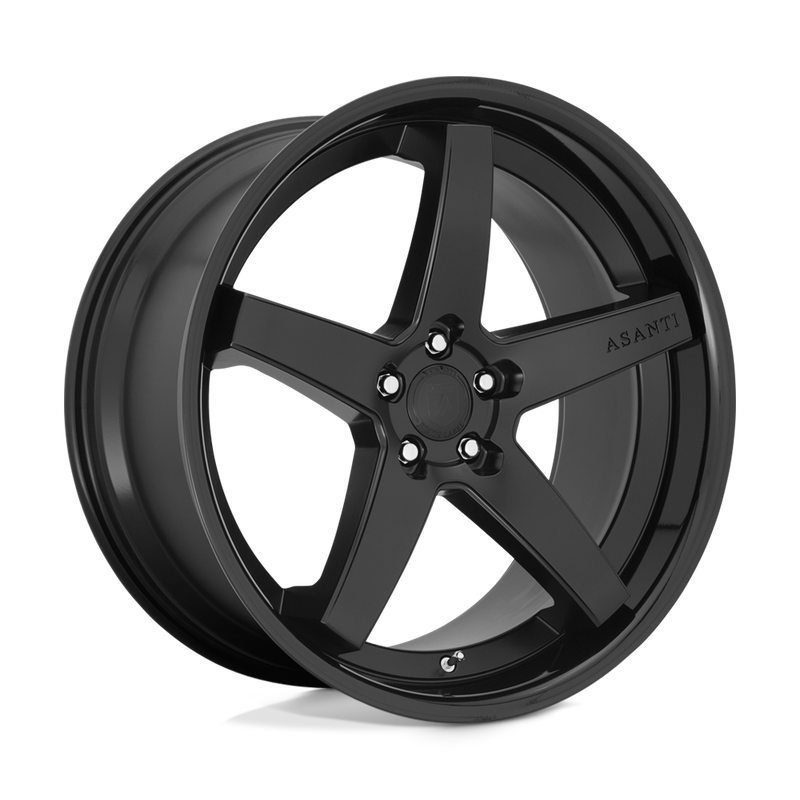 Asanti Black ABL31 Regal 22x9 5x112 Satin Black Gloss Black Lip premium Euro wheel