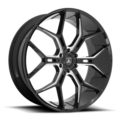 Asanti Black ABL-38 MONARCH TRUCK Black wheel
