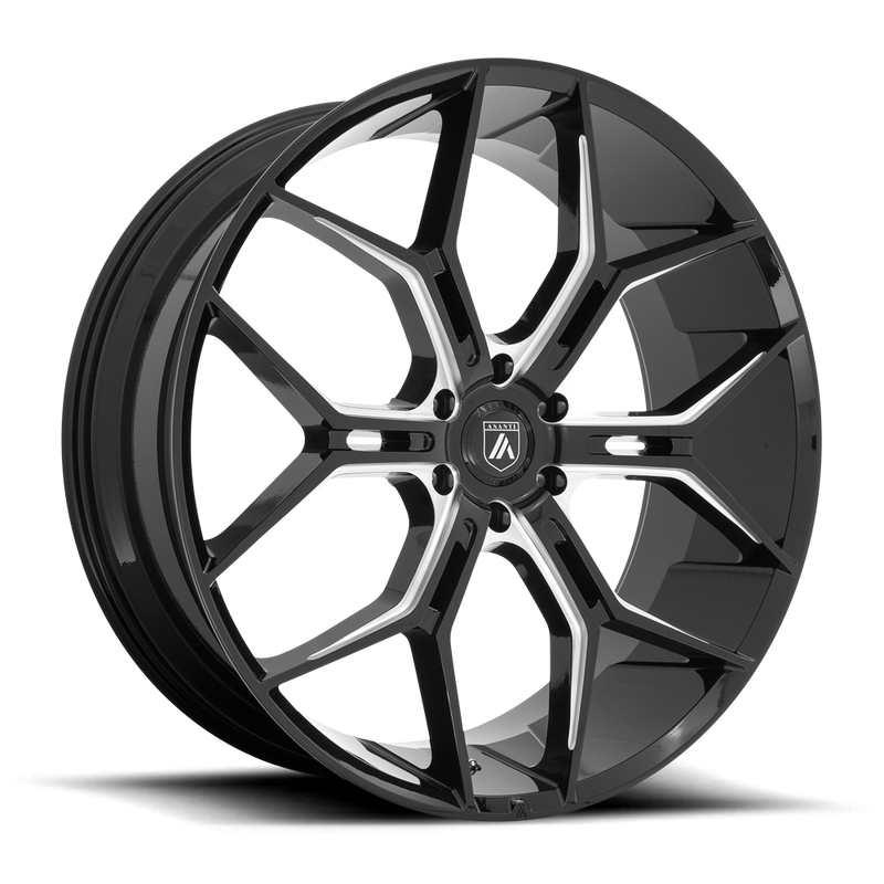 Asanti Black ABL-38 MONARCH TRUCK Black wheel