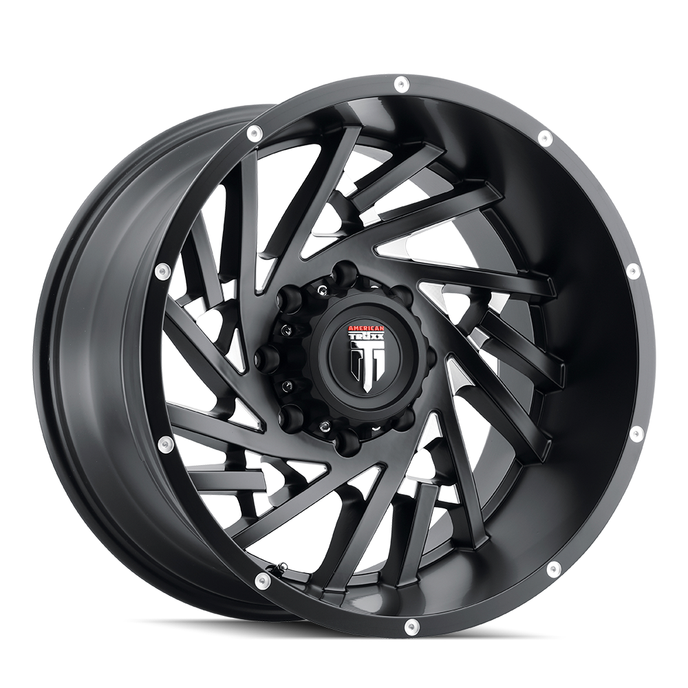 American Truxx WEB AT161 Satin Black Milled wheel