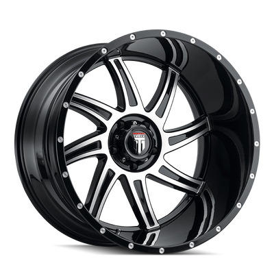 American Truxx VORTEX AT162 Gloss Black Machined wheel