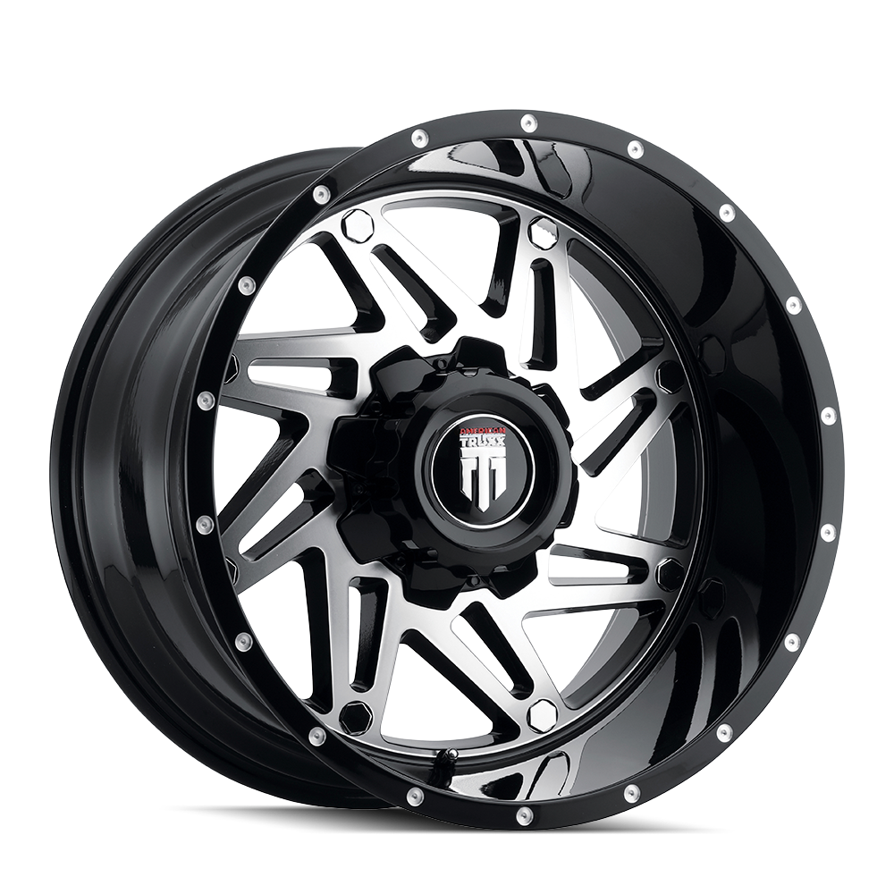 American Truxx WARRIOR AT165 Gloss Black Machined wheel