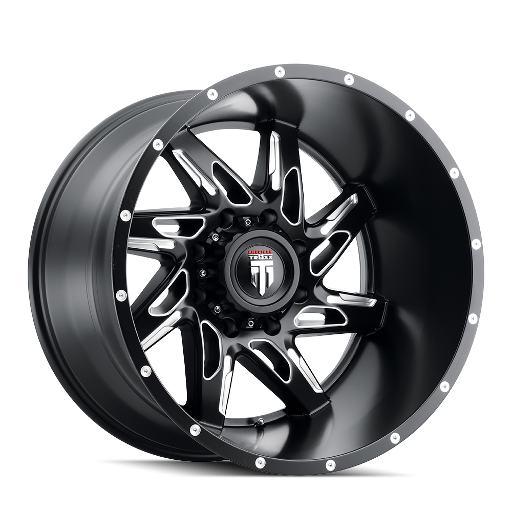 American Truxx SPYDER AT183 Satin Black Milled wheel