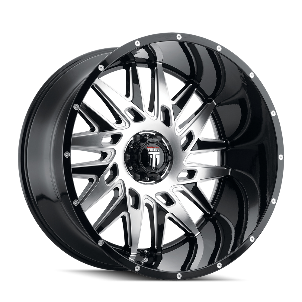 American Truxx DNA AT184 Gloss Black Machined wheel