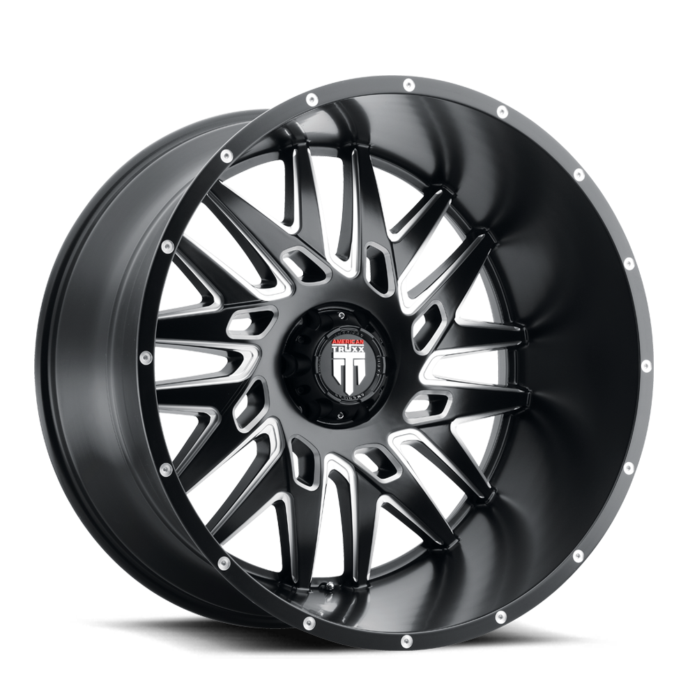 American Truxx DNA AT184 Satin Black Milled wheel