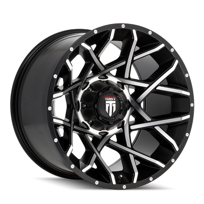 American Truxx GRIDLOCK AT1901 Gloss Black Machined wheel