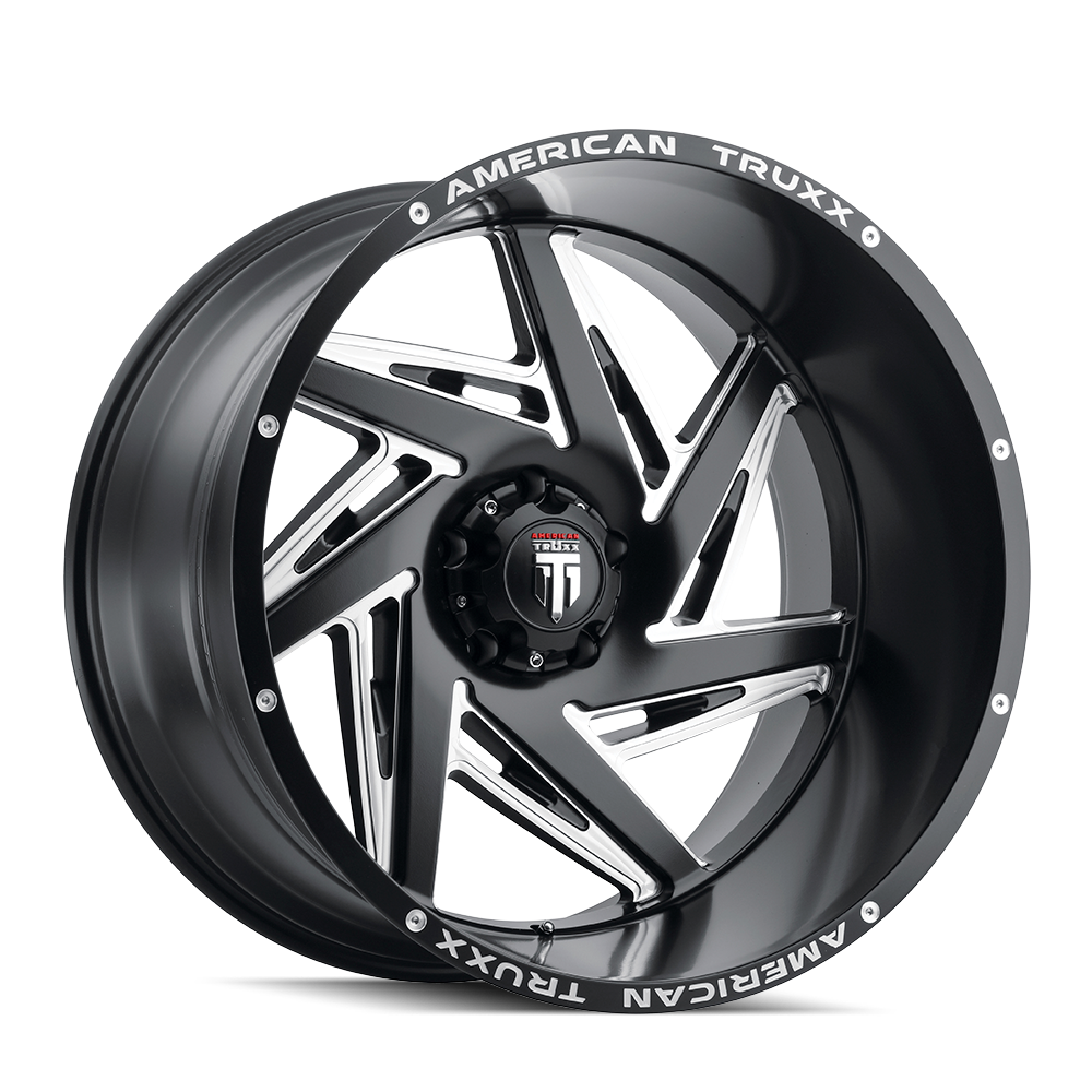 American Truxx SPIRAL AT1906 Satin Black Milled wheel