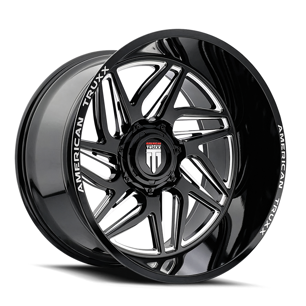 American Truxx GOLIATH AT1917 Gloss Black Milled wheel