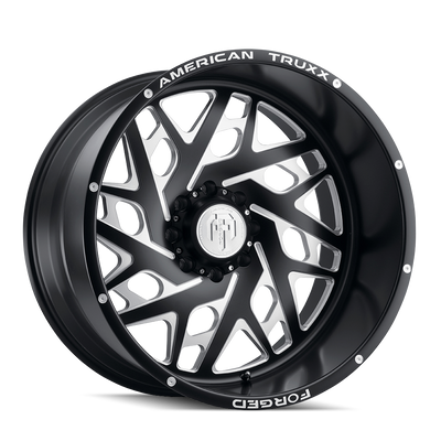 American Truxx ARIES ATF1909 Matte Black Milled wheel