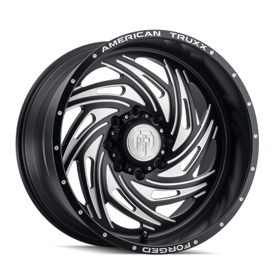 American Truxx TWISTED ATF1911 Matte Black Milled wheel