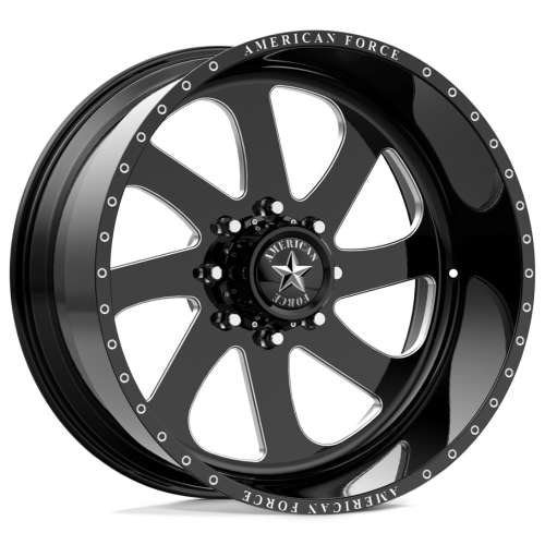 American Force Burnout SS Black Milled wheel