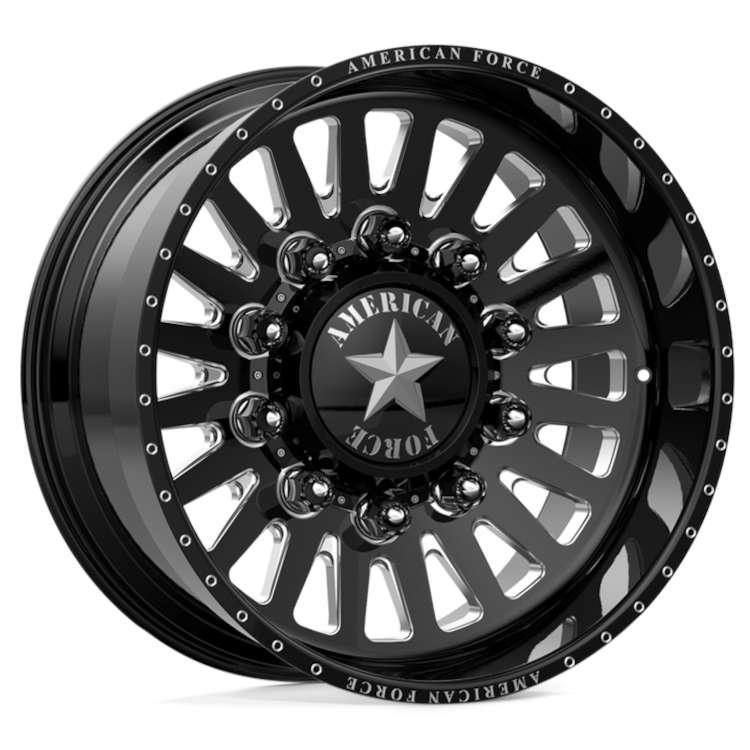 American Force Doom CCBR Black Machined wheel