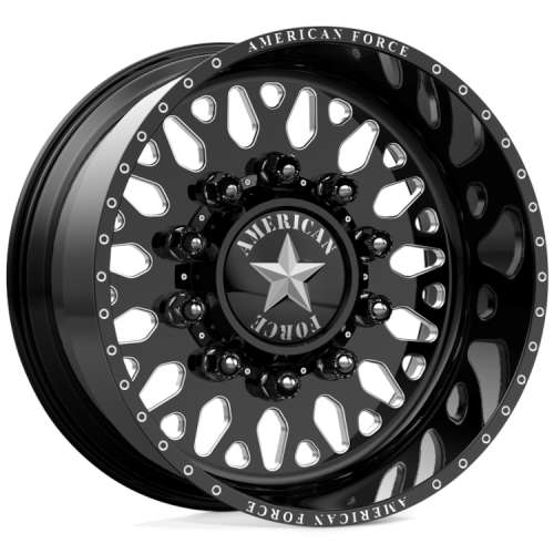 American Force Evo SSBR Black Milled wheel