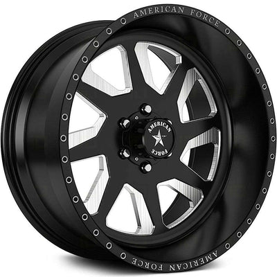 American Force Halo SF Black Machined wheel