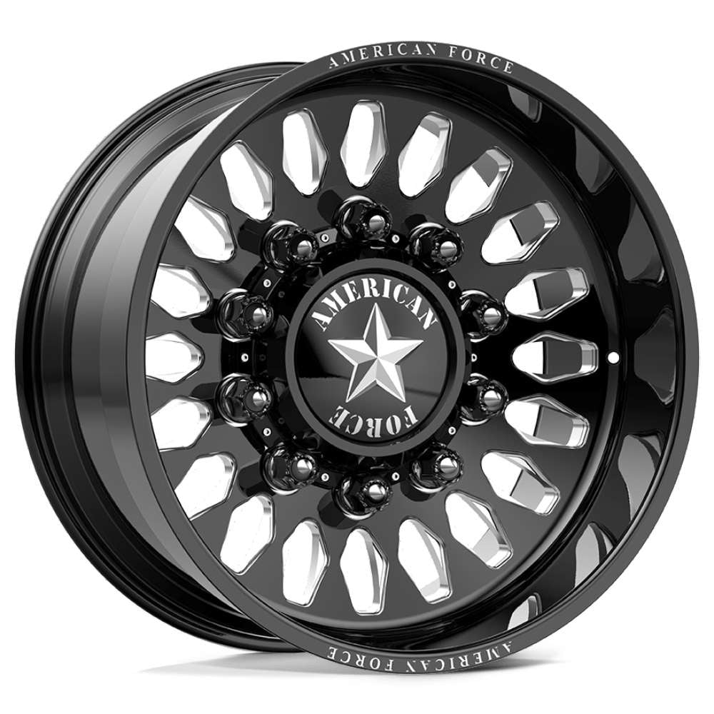 American Force Massive CCBR Black Milled wheel