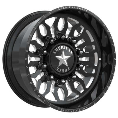 American Force Shrapnel CCBR Black Milled wheel