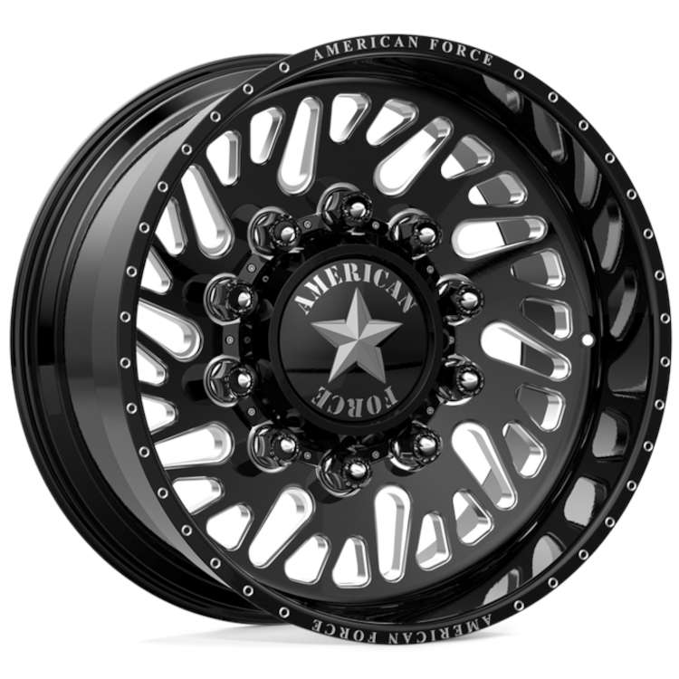 American Force Sidewinder CCBR Black Machined wheel