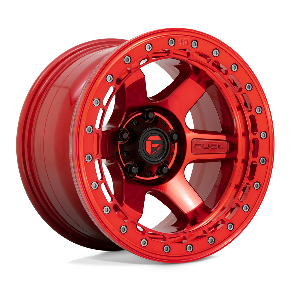 Fuel 1PC Block Beadlock Red wheel