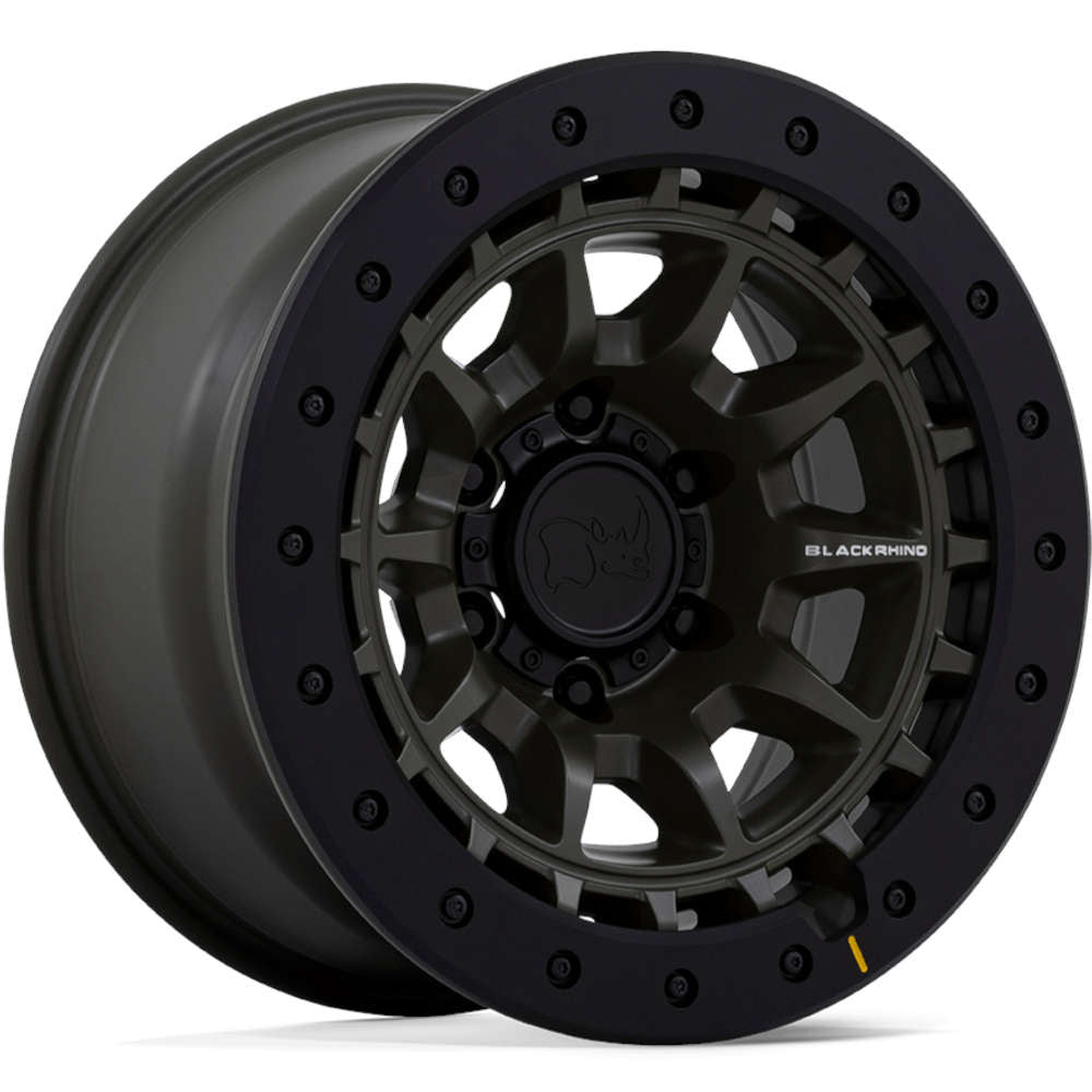 Black Rhino Tusk Green Black wheel