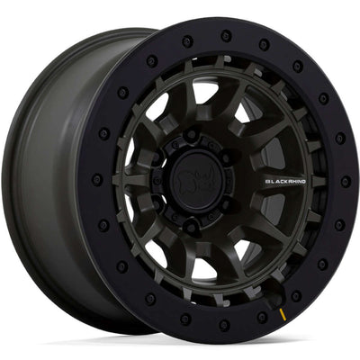 Black Rhino Tusk Green Black wheel