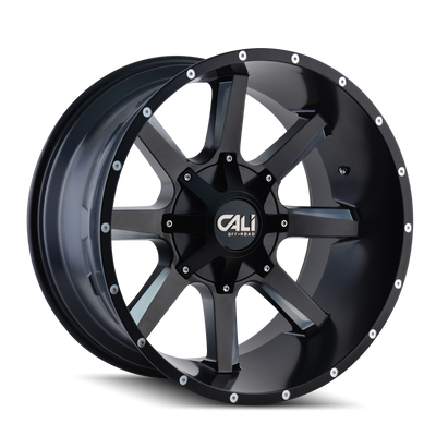 Cali Off-Road BUSTED 9100 Satin Black Milled wheel