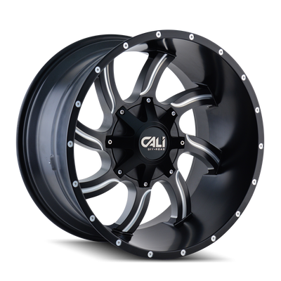 Cali Off-Road TWISTED 9102 Satin Black Milled wheel