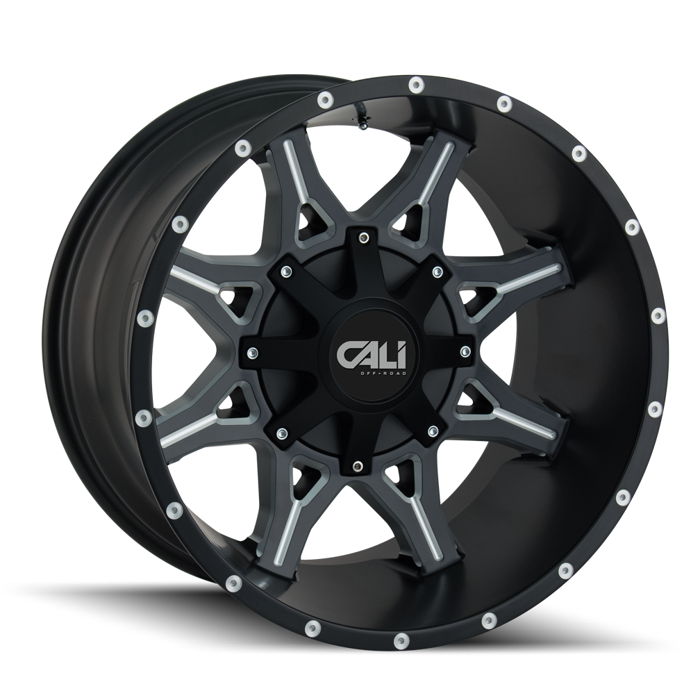 Cali Off-Road OBNOXIOUS 9107 Satin Black Milled wheel