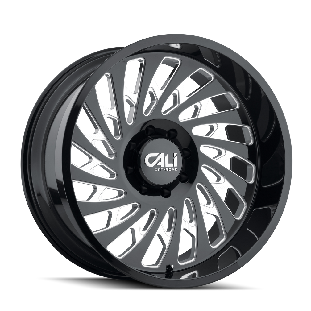 Cali Off-Road SWITCHBACK 9108 Gloss Black Milled wheel